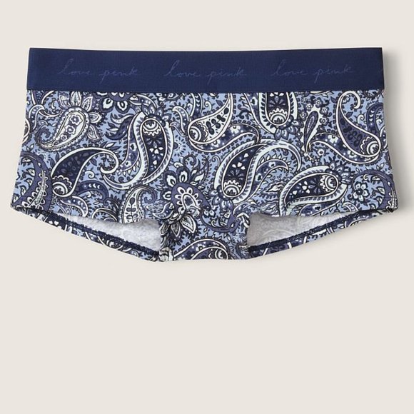 VS PINK LOGO Shortie Paisley NWT - Picture 1 of 8